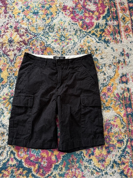 Vans Pants - Vans Cargo Bermuda Shorts Black Skater Boyfriend Y2K